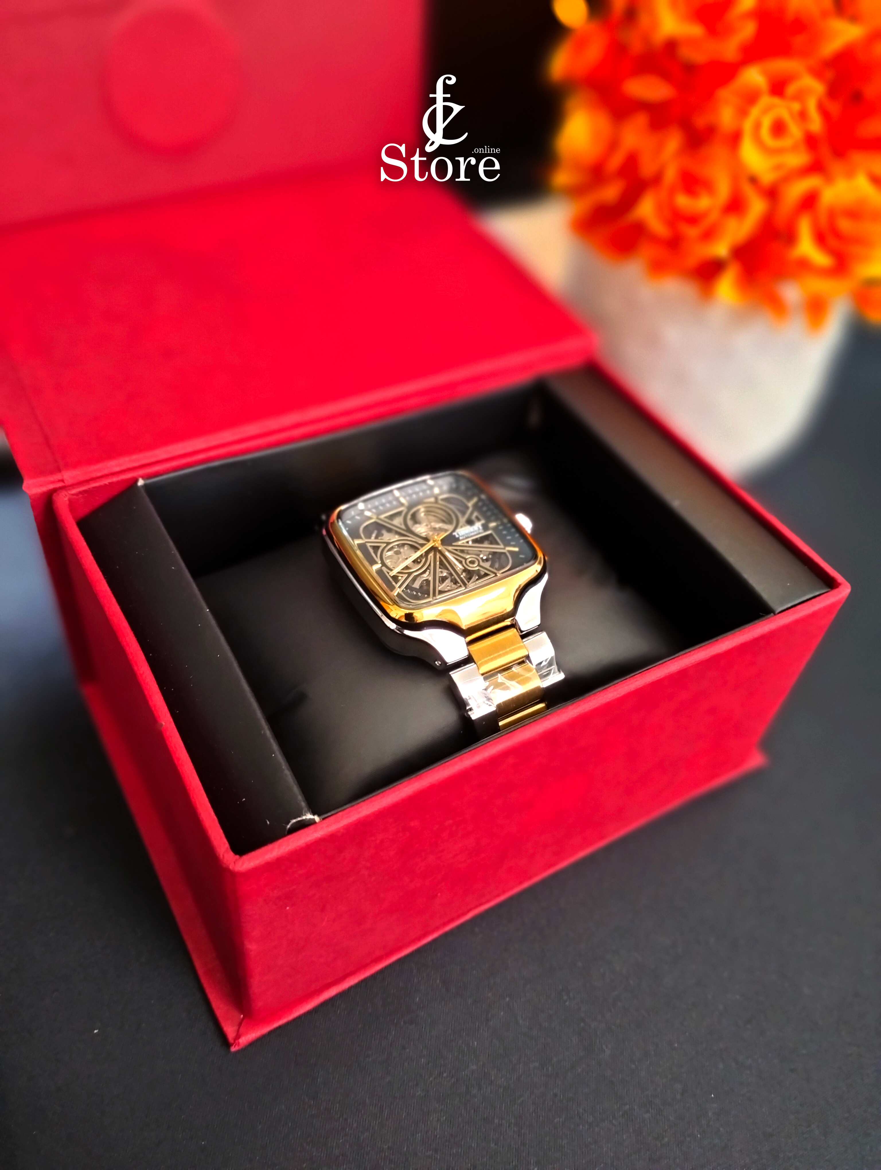 Timekey Automatic Skeleton Square Watch