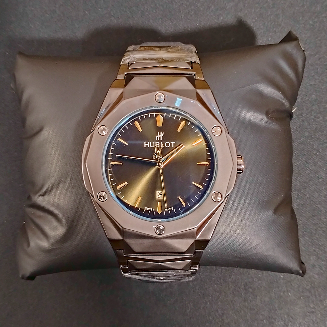 Hublot Geneve Butterfly Lock Chain Watch With Date Display For Men