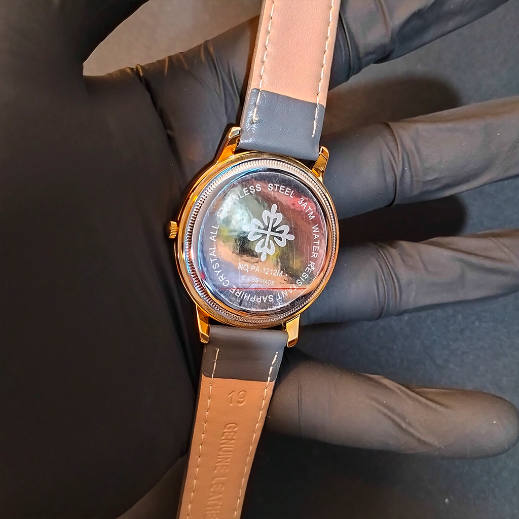 Patek Philippe Leather Band Men Watch
