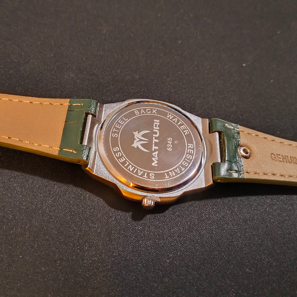 Matturi Classy Green Wrist Watch [Quartz]